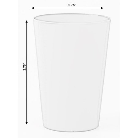 Basicwise Plastic Reusable Cups 7oz, PK 6 QI003475.6